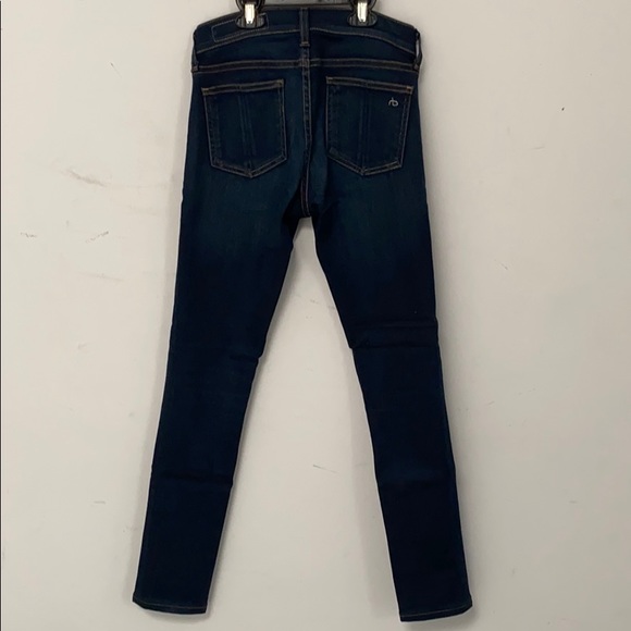 Rag and bone dark wash skinny jean size 25 - Picture 4 of 6